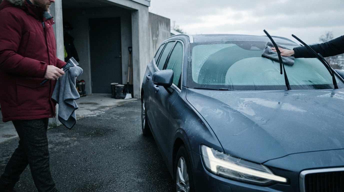 Illustrationsbillede: Kold bil om morgenen: varme og frie ruder i vinterhalvåret